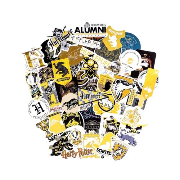 Harry Potter Hufflepuff Waterproof & UV Resistant Vinyl Stickers Decals - Picture 1 of 13